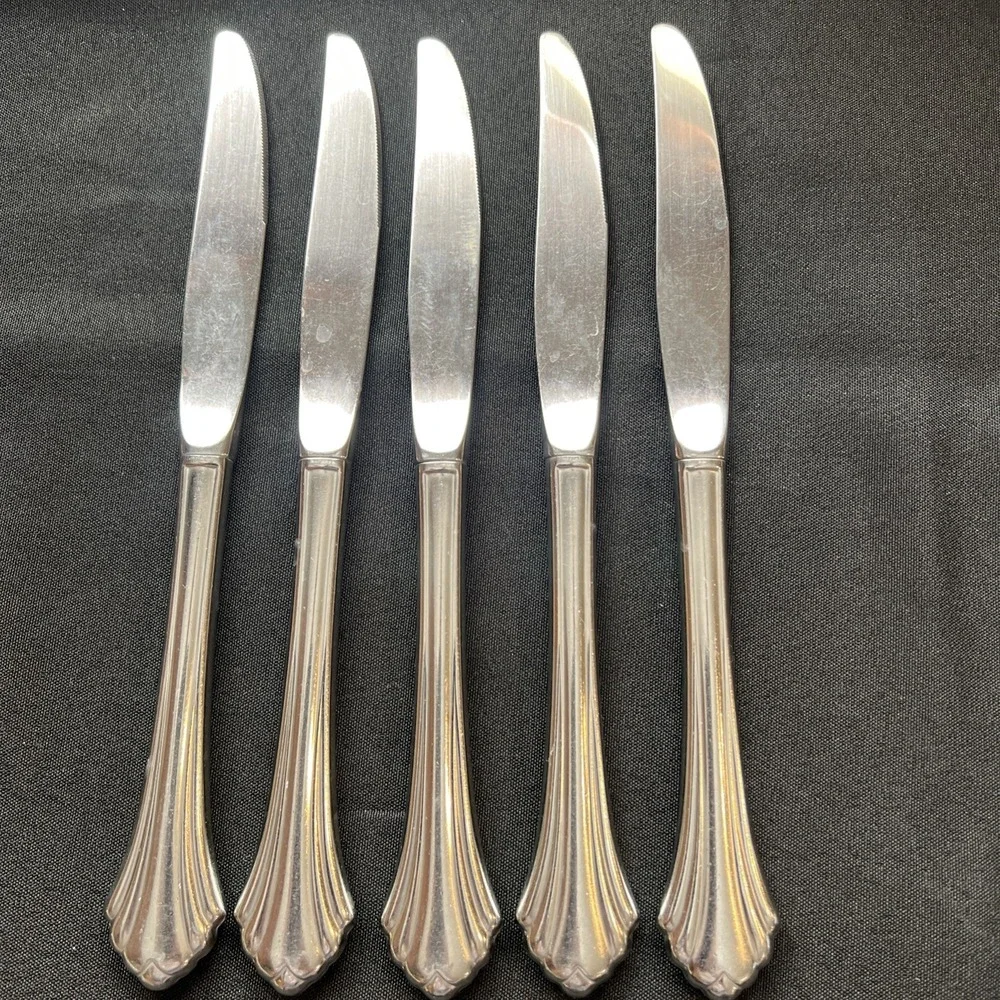 5 - Oneida BANCROFT Glossy Stainless USA Flatware 9